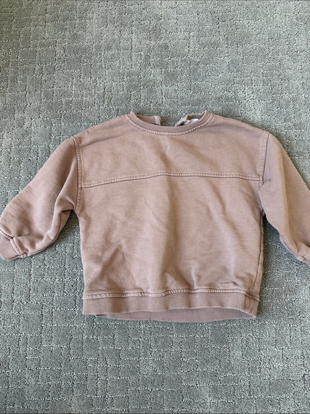 Zara Dusty Mauve Crewneck Sweatshirt for Kids